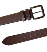 DUKE LONDON ANTIQUE BUCKLE JEANS BELT IN 4.0CM WIDTH (KS204S) IN BROWN IN WAIST SIZE 42 TO 64
