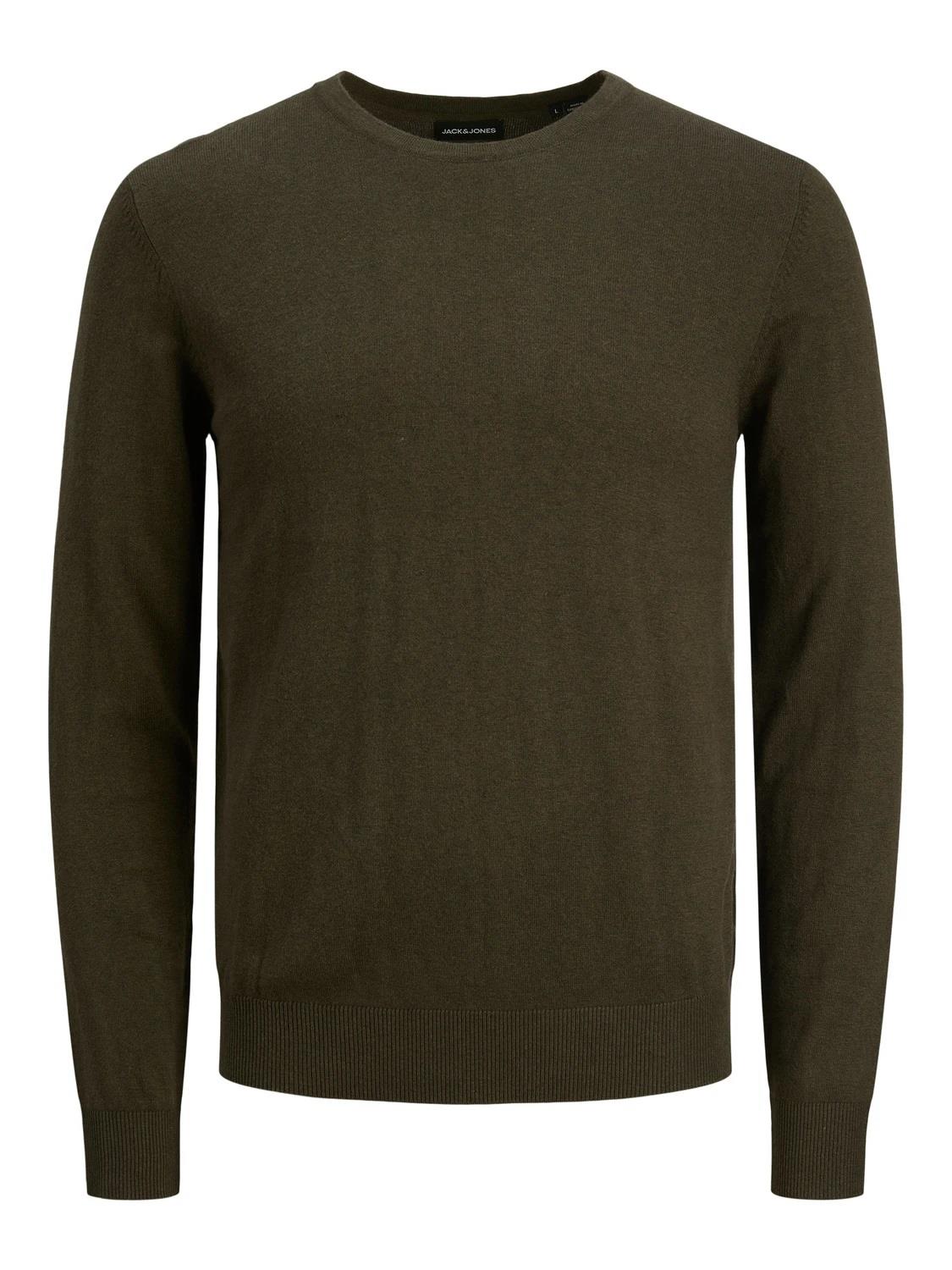 Jack & Jones Crew Neck Knitted Pullover For Men (JJEHILL) in 3 Colours, L-XL