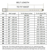 DUKE LONDON METAL TIP END BELT (KS3004S) 3CM WIDE IN WAIST SIZE 42 TO 64