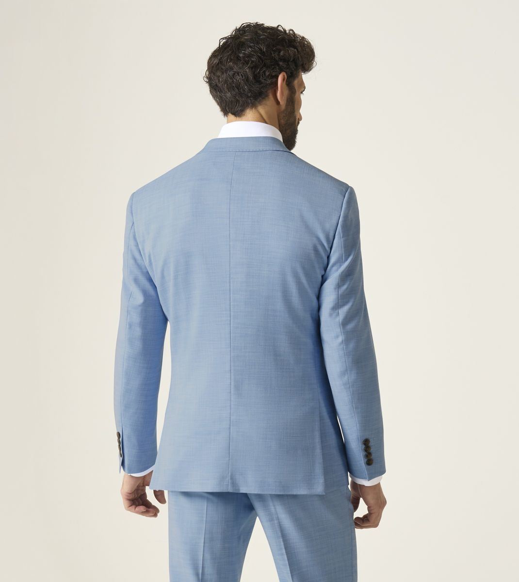 Skopes Lucien Suit Tailored Fit Jacket For Men in Sky Blue, 36S-62L