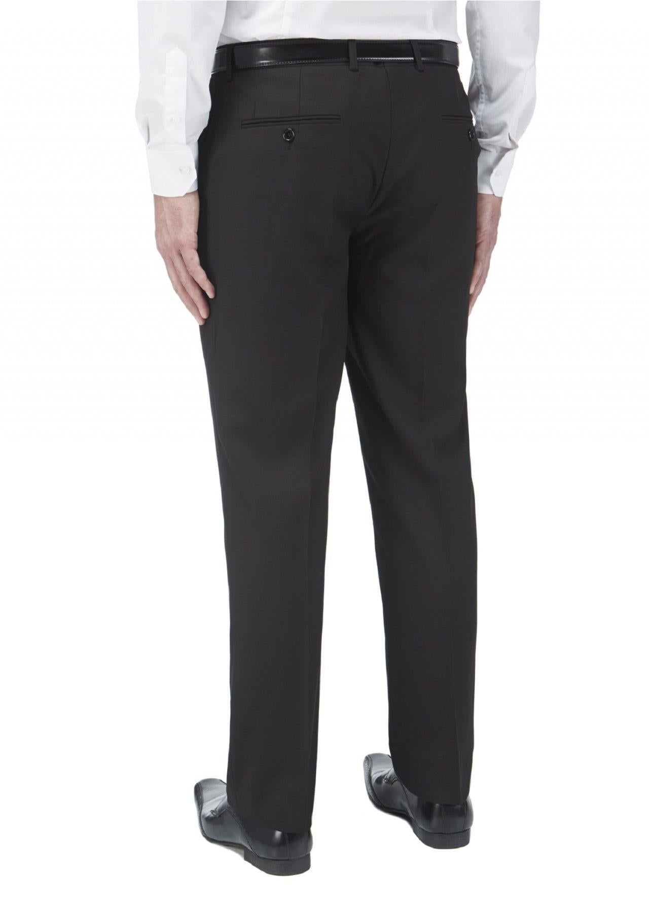 SKOPES Mens Madrid Black Formal Suit Trousers Size 30 - 72