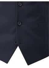 SKOPES Mens Wool Blend Darwin Navy Waist Coat