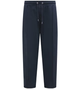 D555 KINGSWOOD Couture Open Hem Jogger For Men (Tall) With Pin Tuck Front in Dark Navy, LT-3XLT