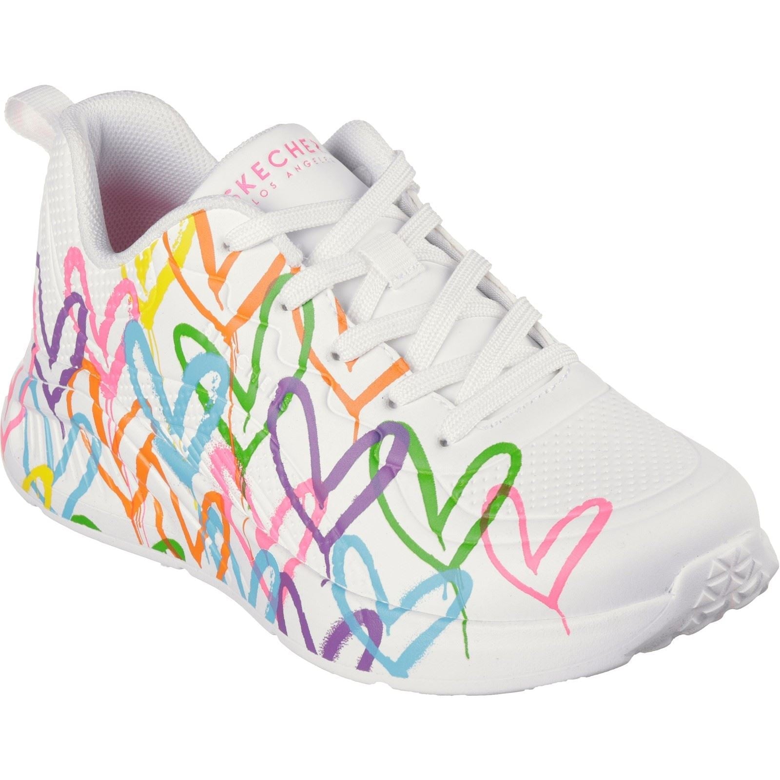 Skechers Women Trainers - Uno Lite Heart Of Hearts in 2 Colours, 3-8 - GAR177977