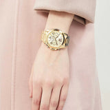 Michael Kors Women’s Watch Stainless Steel Gold Strap With Gold Dial MK5605