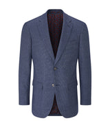Skopes Tailored Fit Cole Jacket For Men in Navy Textured Weave, 36S-62L