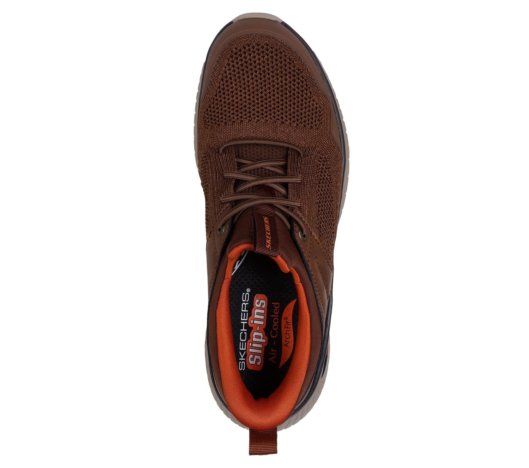 Skechers Slip On Shoe For Men Arch Fit Crosser Emeric Slip-Ins in Brown, 6-15