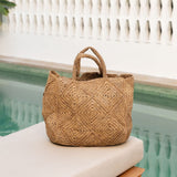 Nico Raffia Tote Bag