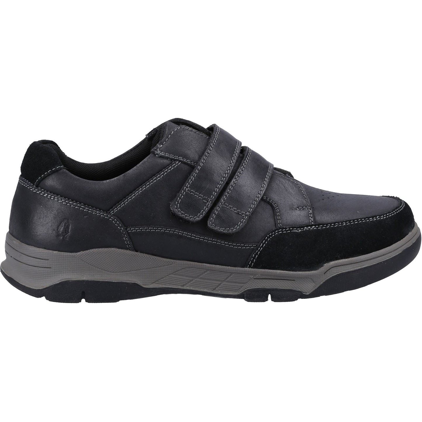 Hush Puppies Double Strap Touch Fastening Classic Shoe For Men (Fabian) in 2 Colours, 6-12