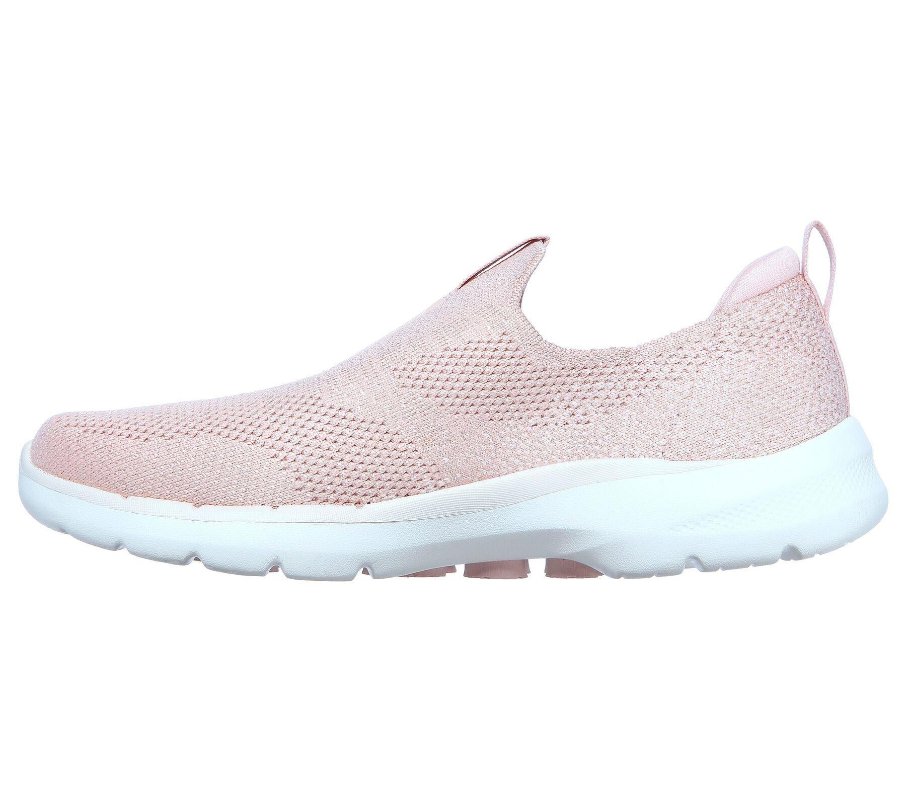Skechers (GAR124502) Ladies Sports Go Walk 6 Glimmering Shoes in UK 3 to 8