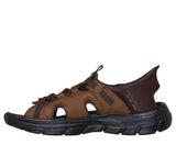 Skechers Slip On Sandal For Men Revolted Merrick in Dark Brown, 6-13