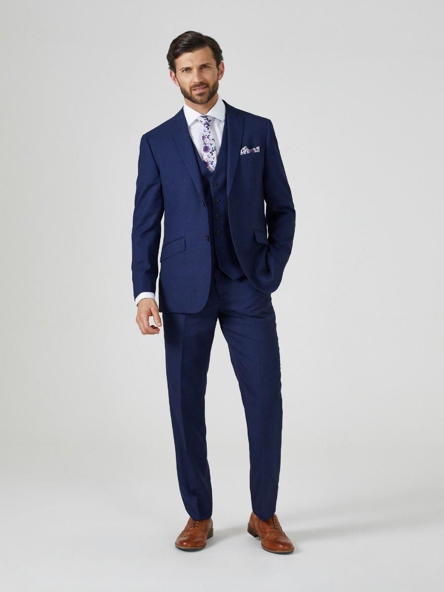 Skopes Men's Harcourt Tailored Fit Waist Coat in Navy 34 to 72 Regular
