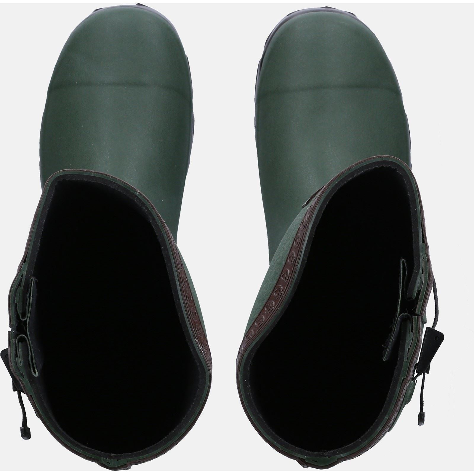 Cotswold Men Boots - Grange Buckle Fastening Wellington in Green, 4-12