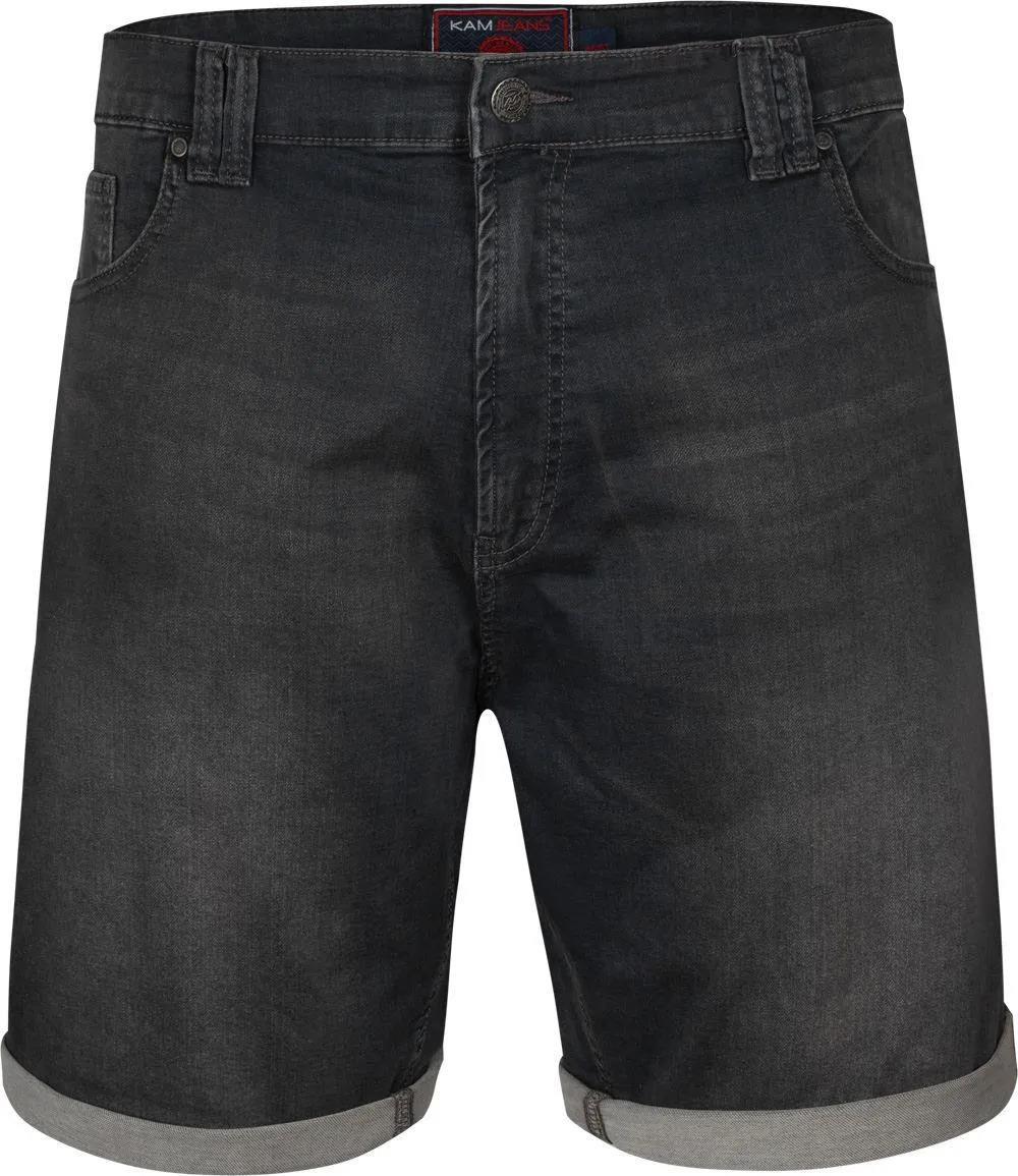 Kam Mens Big Size Stretch Denim Shorts (Cougar) in Size 40-60