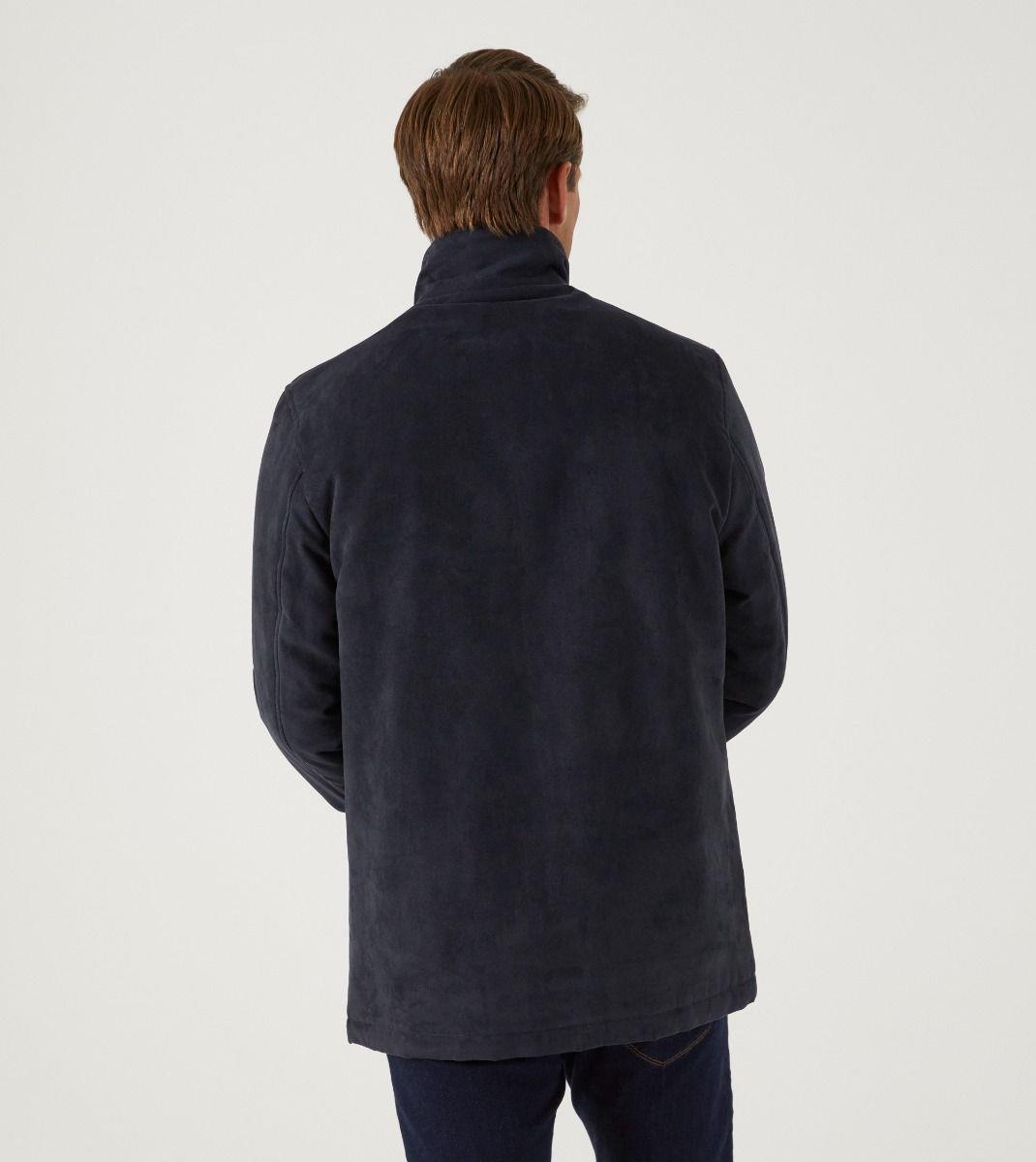 Skopes Men's Plus Size Mid Length Car Coat In Navy Size Small To 5Xl