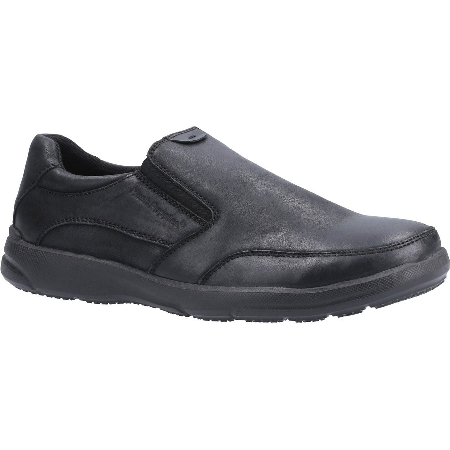 Hush Puppies Aaron Slip On Mens Shoes in Black