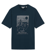 Ben Sherman Summer Scooter Short Sleeve T-Shirt for Mens 0076132) in Navy, 2XL-5XL