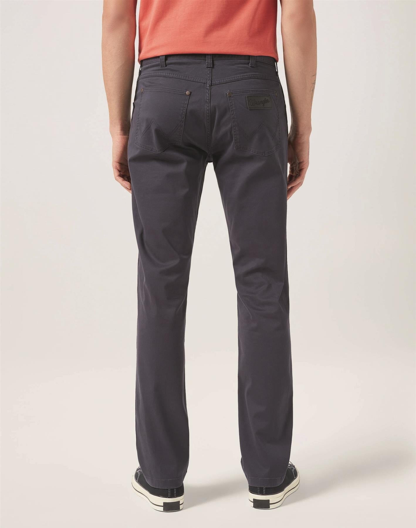 Wrangler Greensboro Regular Straight Soft Cotton Chino Waist 38 To 44 in Stone and Dark Navy Colours