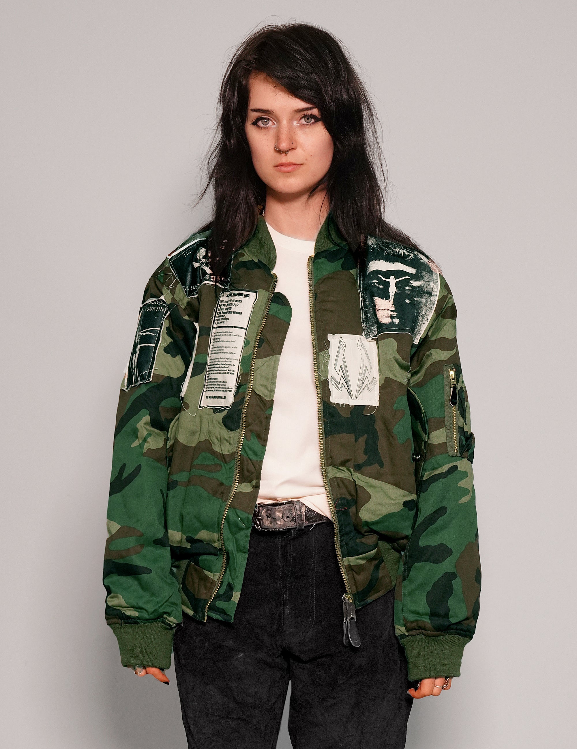 MA-1 Patched Bomber in Camo