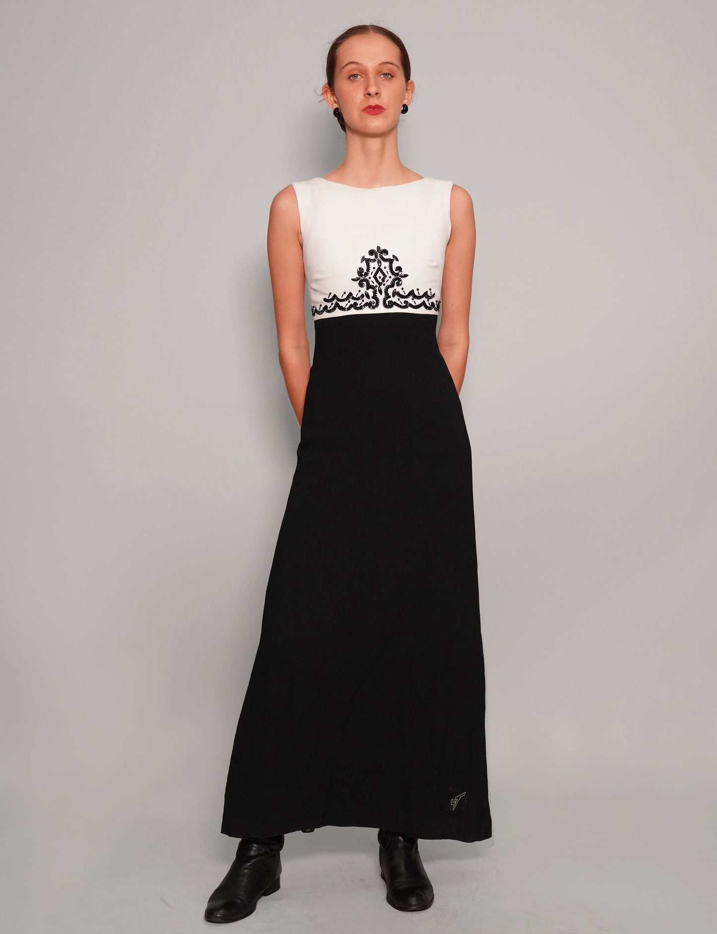Vintage Two-Tone Sequin Dress