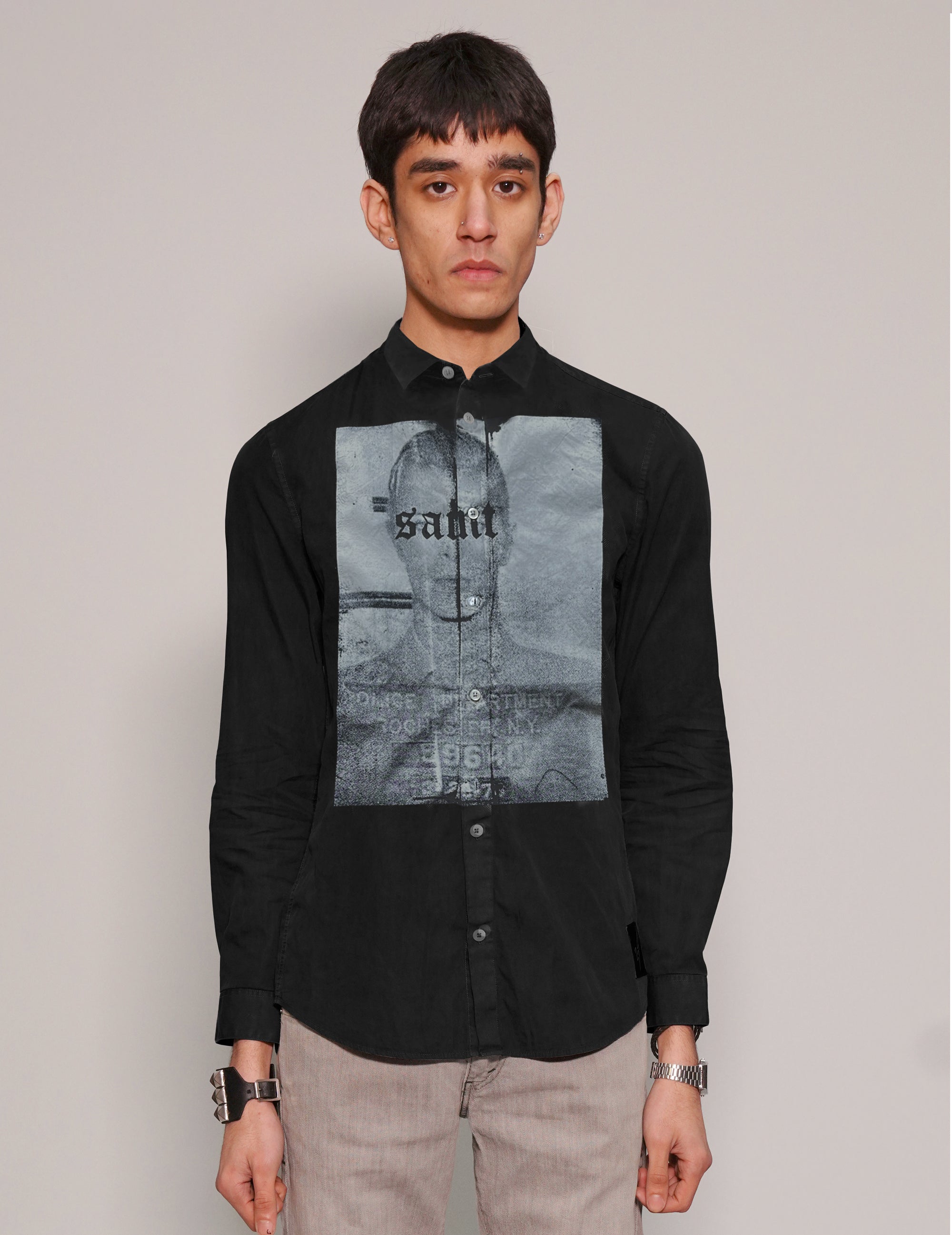 'Saint' Black Shirt