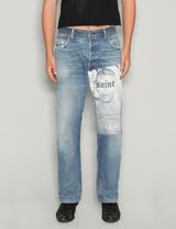 'Saint' Jeans in Light Blue.