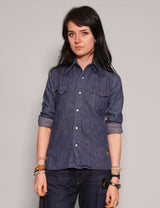 Party Back Shirt - Slim Fit - Gold Sequin