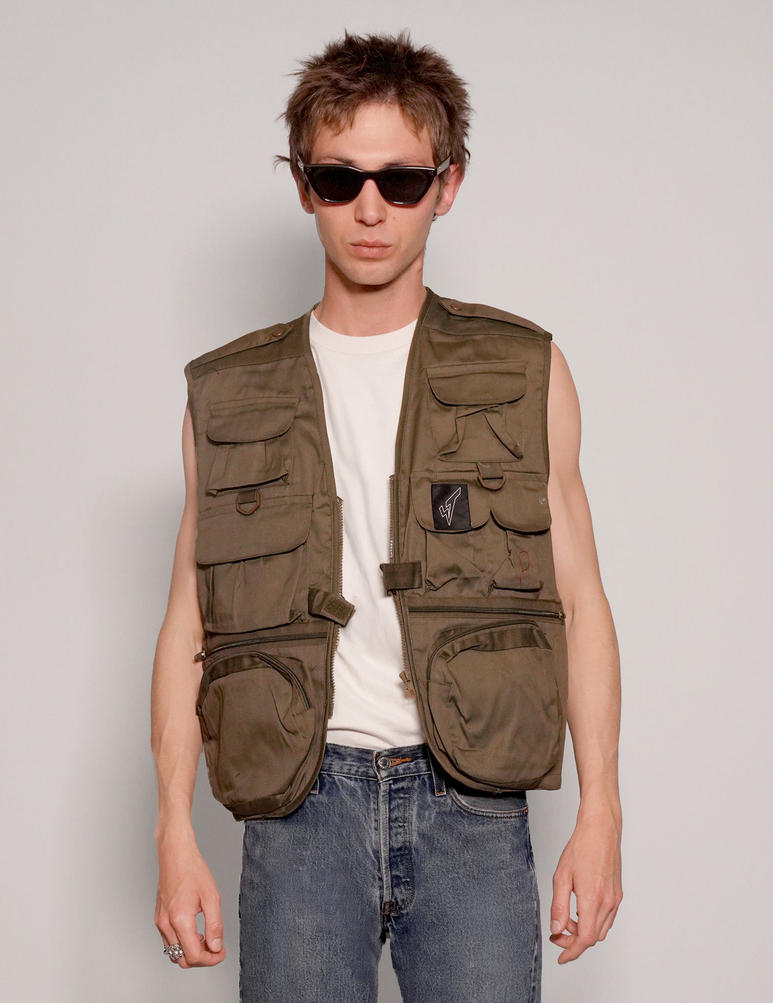 Tactical Gilet Jacket in Khaki