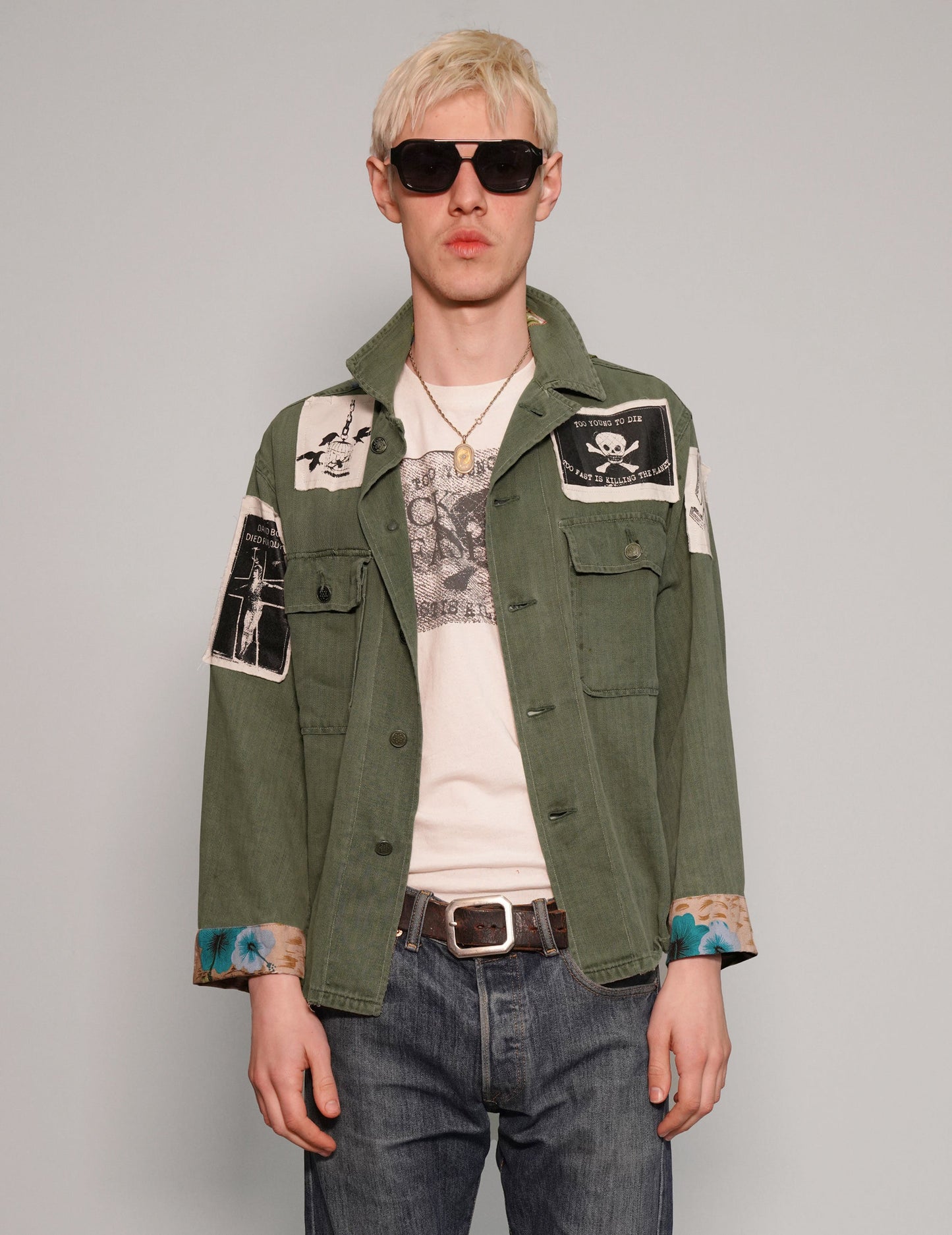 'Saint' Patched Field Shirt
