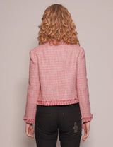 Pink Ruffle Suit Jacket