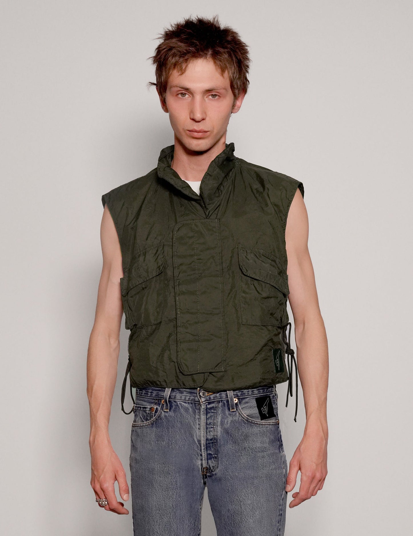 Ex Military Flak Jacket in Khaki