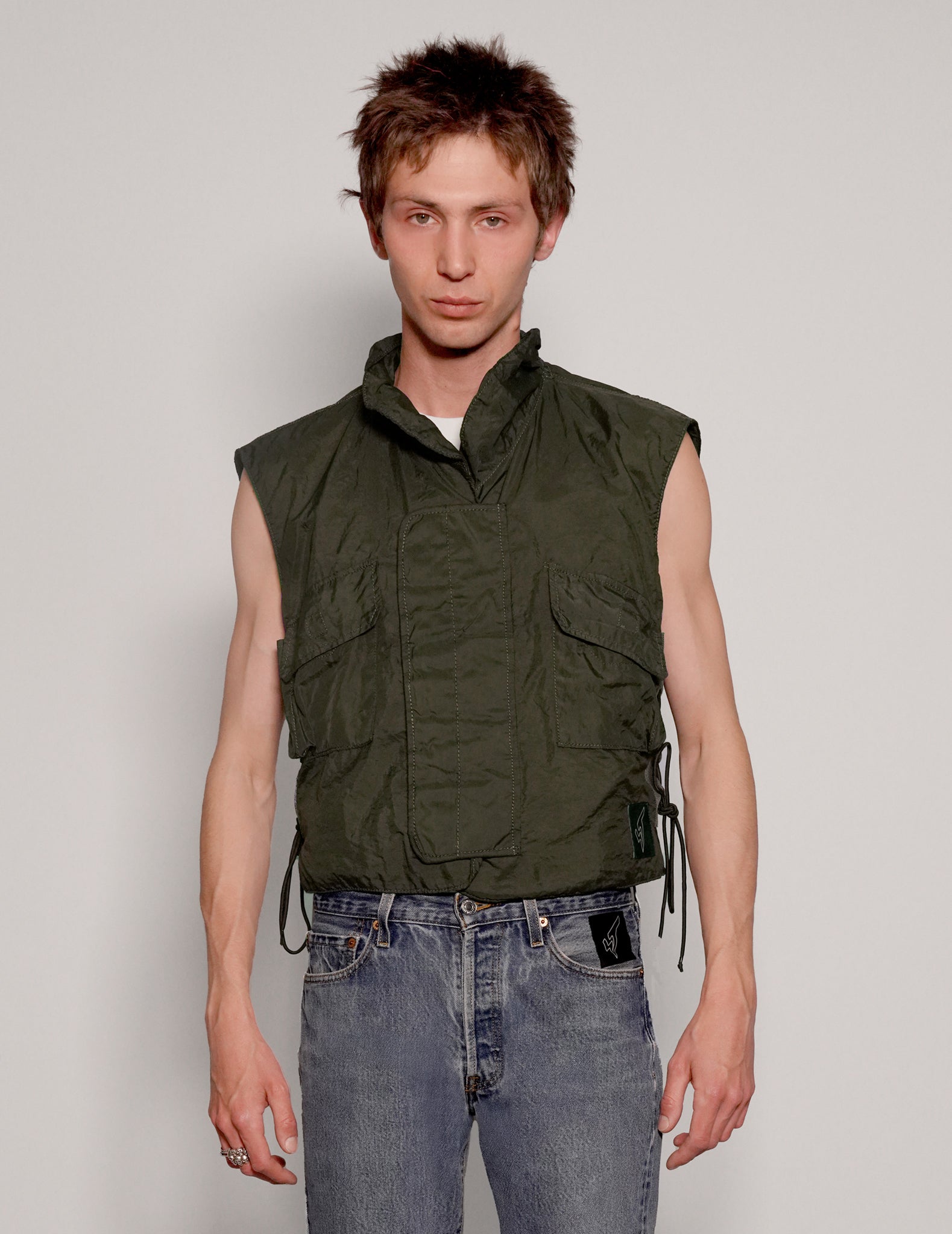 Ex Military Flak Jacket in Khaki