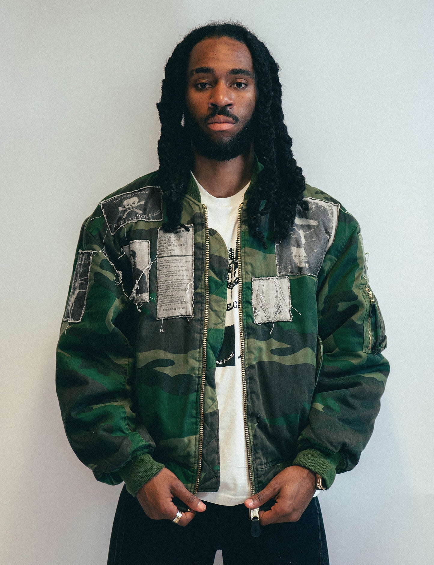 MA-1 Patched Bomber in Camo
