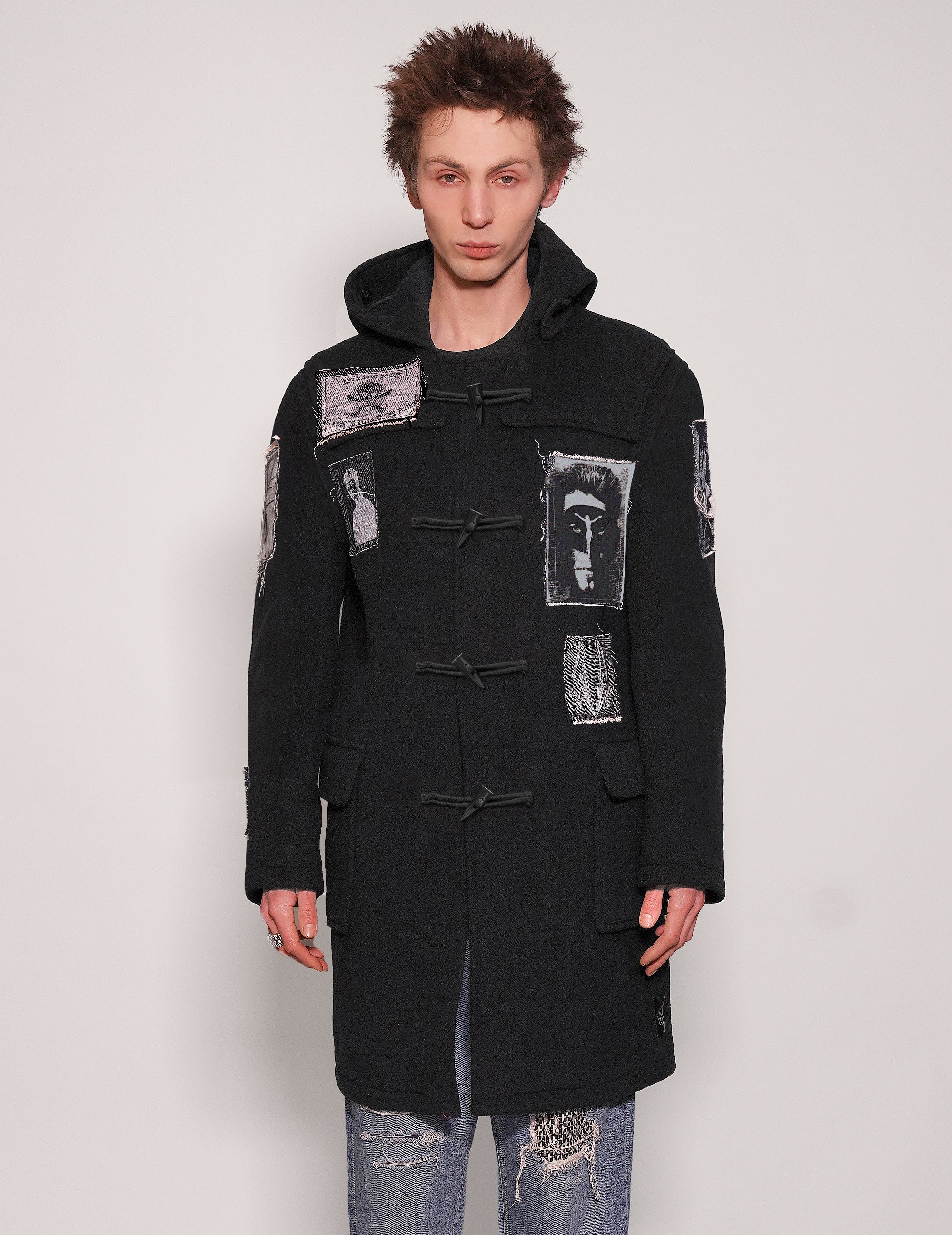 ST Patched Hooded Duffel Coat