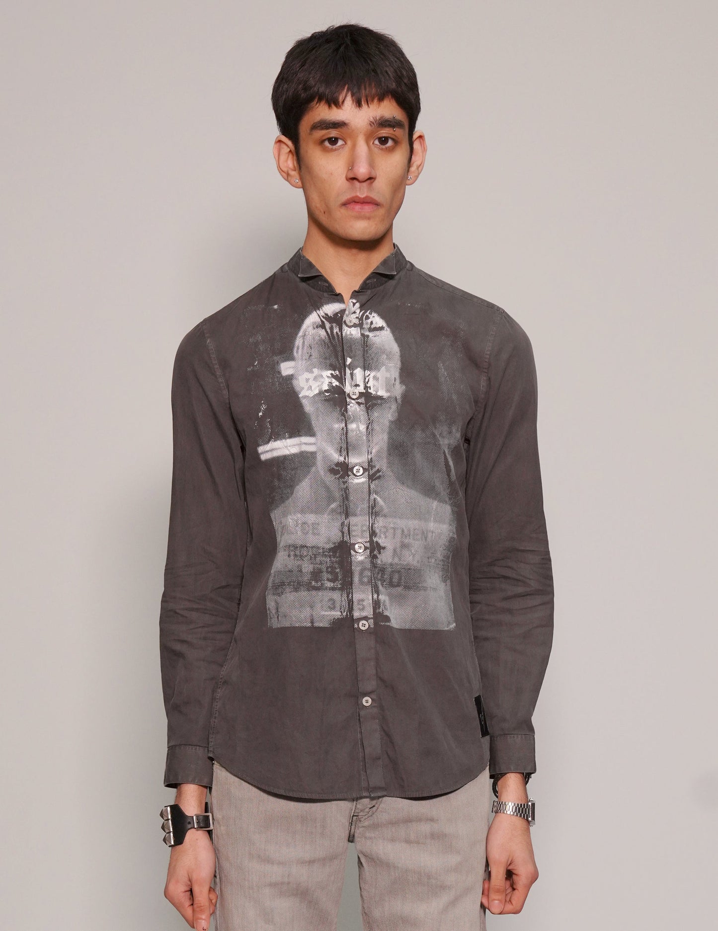 'Saint' Grey Shirt