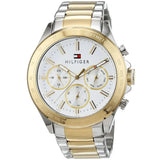 Tommy Hilfiger Men’s Watch Stainless Steel Silver And Gold Strap With White Dial 1791226