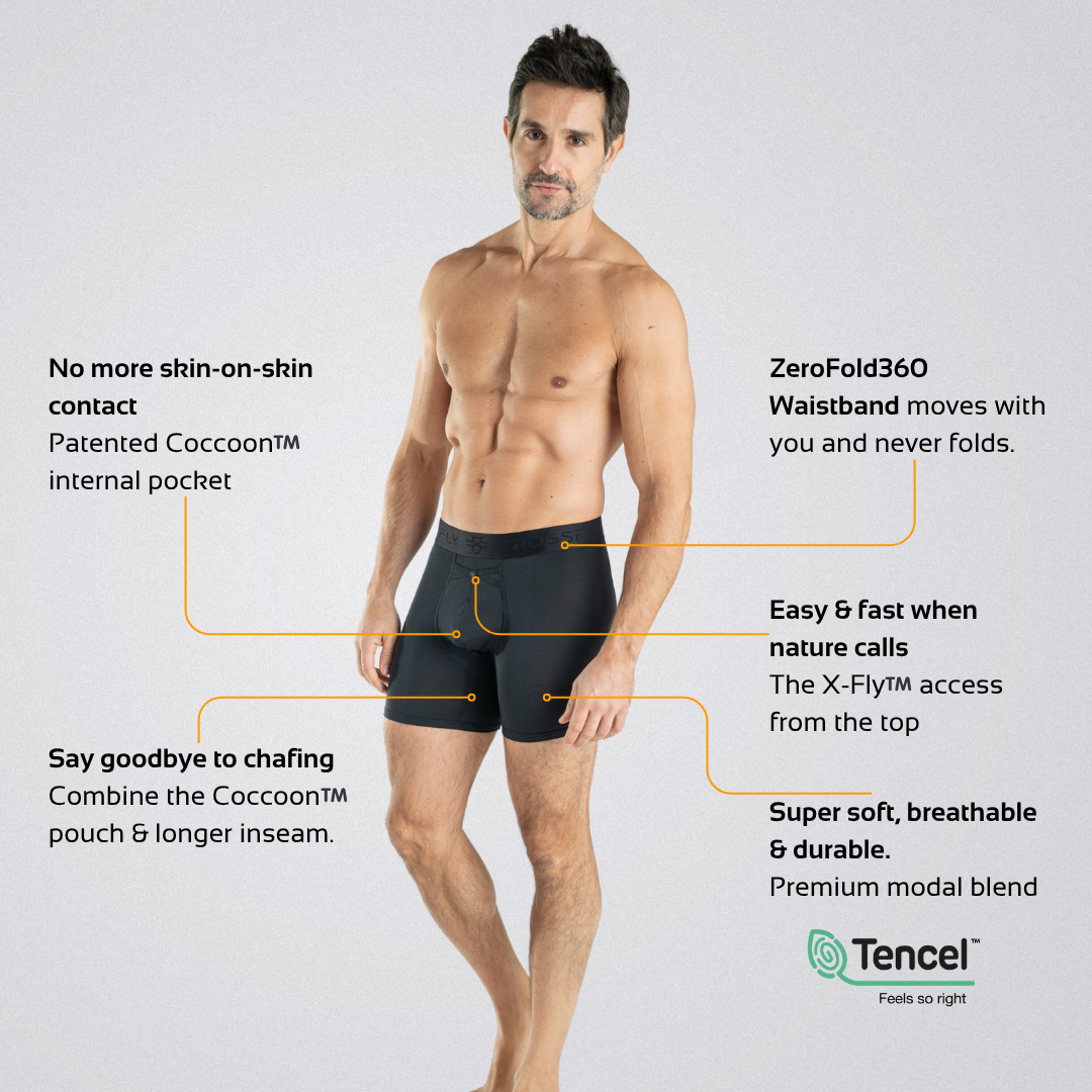 IKON Men's 6" Boxers - Black