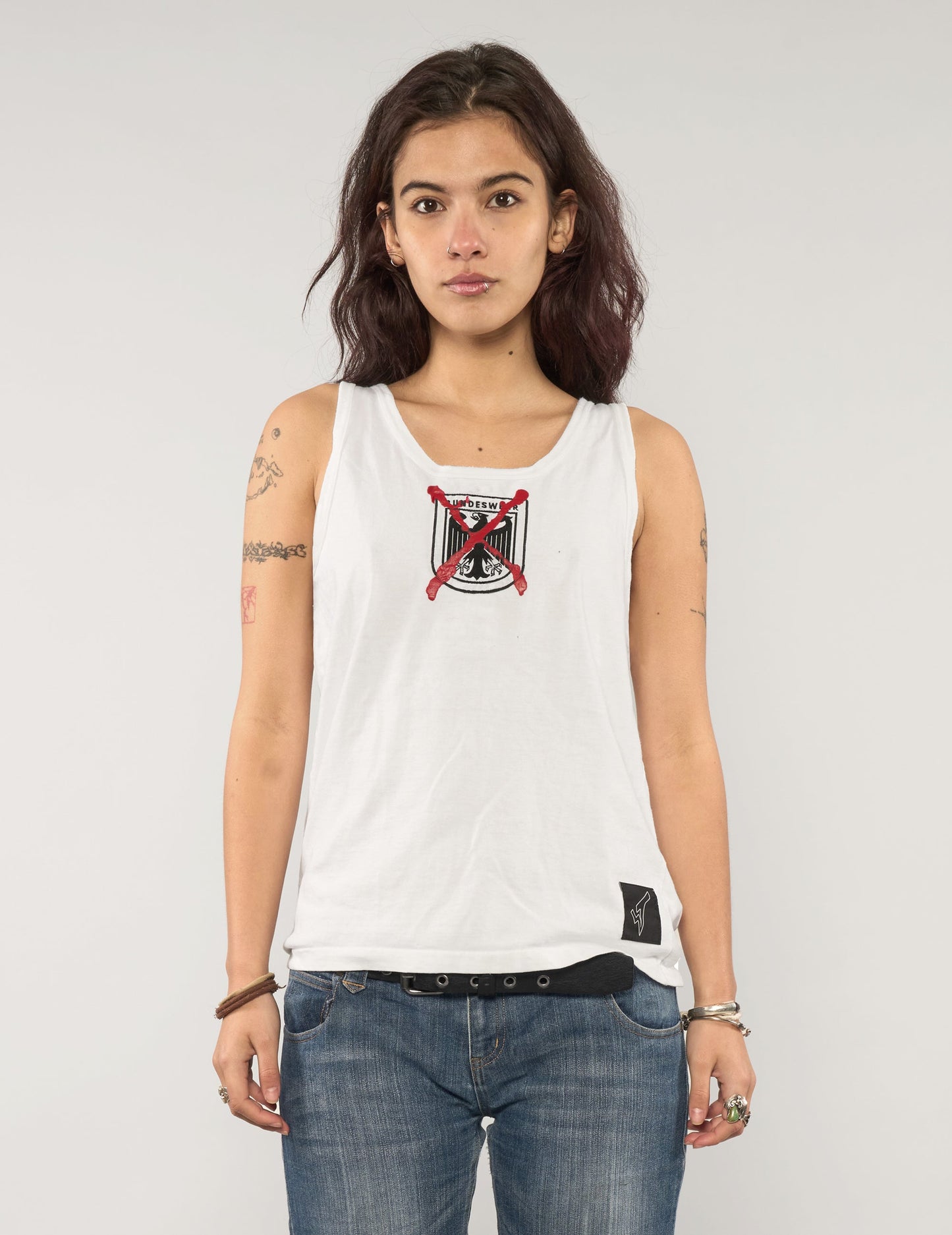 Vintage German Army Vest in White