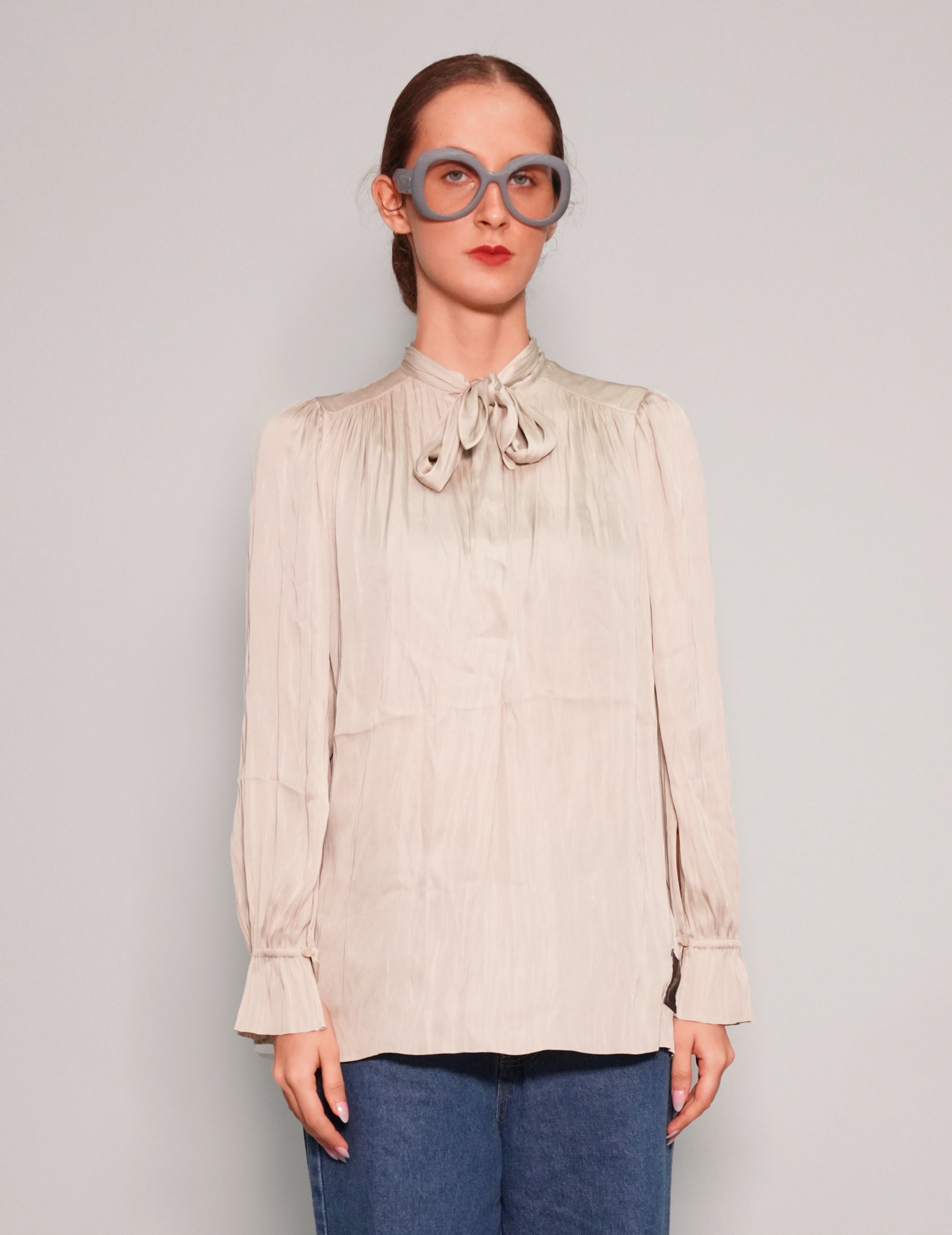 Tie-neck Blouse