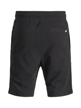 Jack & Jones Plus Men's Cotton Sweat Short With Ribbed Waistband In Black Colour Size 42"  To  54"