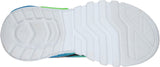 Skechers S Lights Flex-Glow Dezlo Touch Fastening Trainer Childrens Sports in Black/Blue/Lime