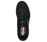 Skechers Slip On Sneaker Shoe For Men Summits High Range Mesh Slip-Ins in Black/Black, 5.5-14