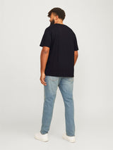 JACK & JONES Plus Size Short Sleeve Brand Logo T-Shirt for Men in 2 Colours, 2XL-6XL