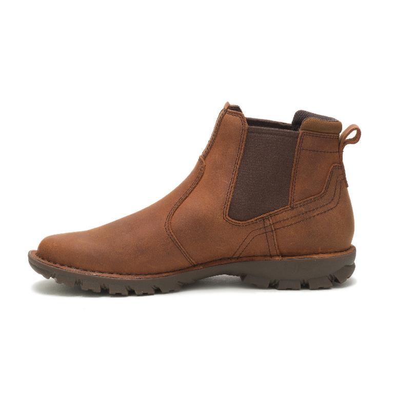 Cat Mens Excursion Chelsea Boot Full Grain Leather Boots