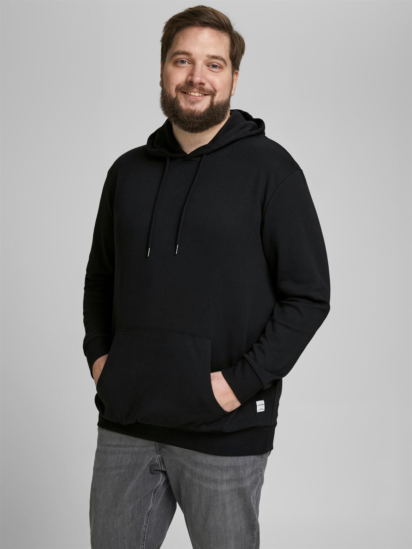 Jack & Jones Mens Plus Size Basic Pullover Hood