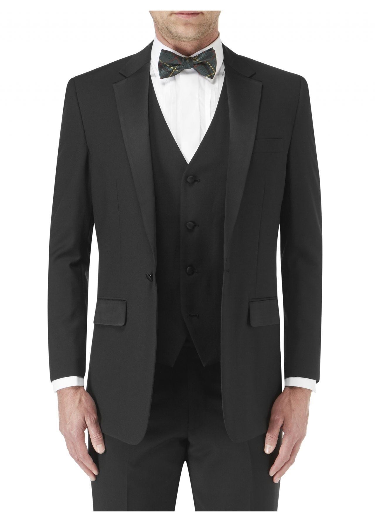SKOPES Classic Fit Dinner Suit Jacket in Black Size 34 To 62