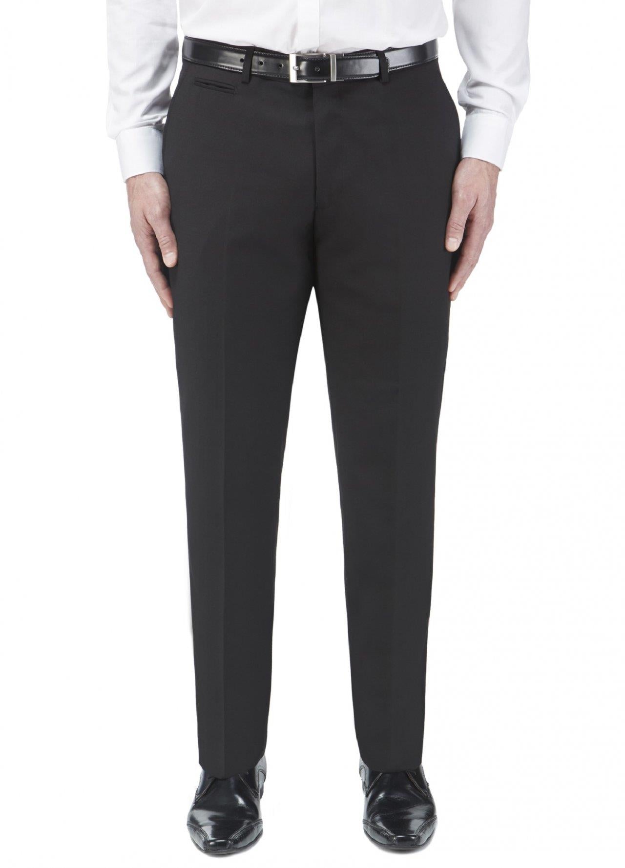 SKOPES Mens Madrid Black Formal Suit Trousers Size 30 - 72