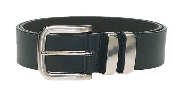 DUKE LONDON DOUBLE METAL LOOP FASHION BELT 3.5CM WIDTH IN WAIST SIZE 32 TO 42 INCHES