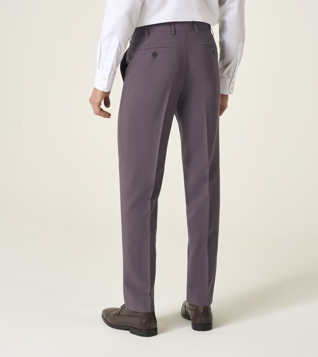 Skopes Tailored Fit Beckett Suit Trouser For Men in Mauve, 30W-58W