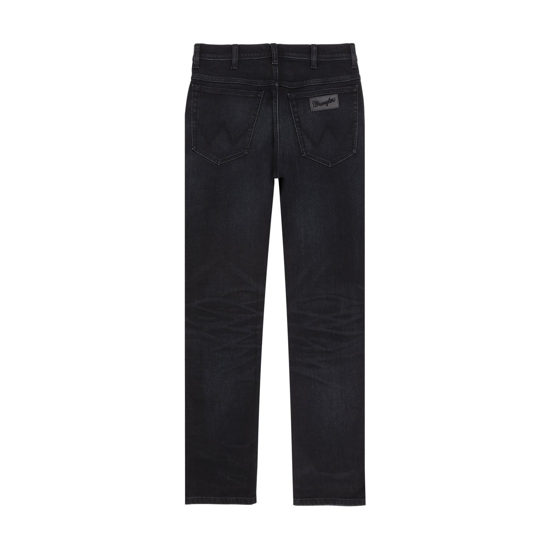 Wrangler Men Texas Slim Fit Medium Stretch Jeans In Black Waist Size 38 To 44